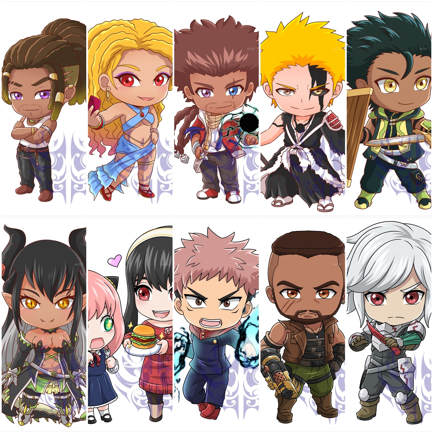 Anime acrylic keychains