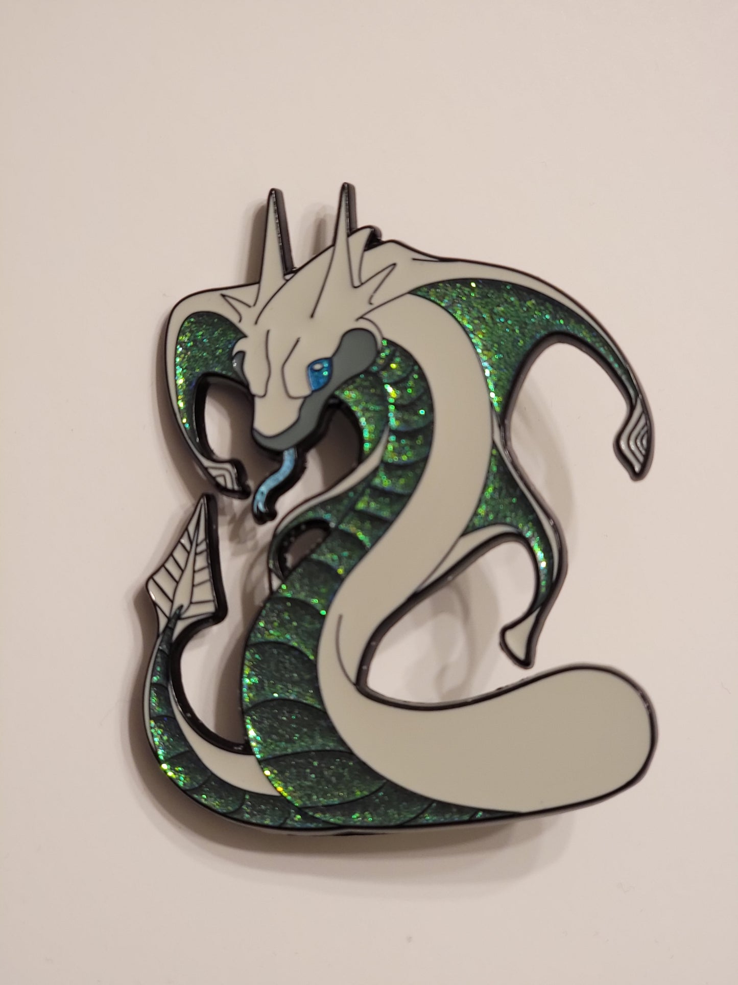 Chibi Celestial Snake Enamel Pin