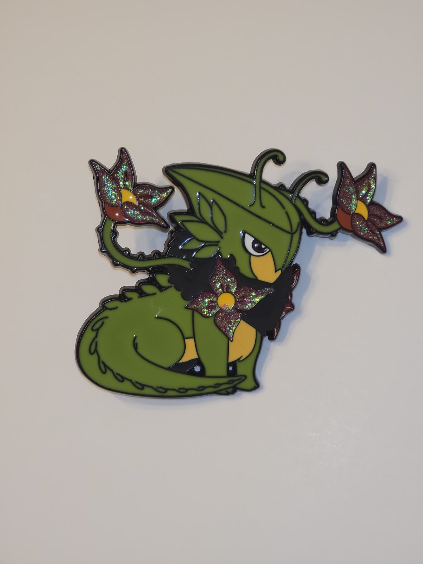 Chibi Floral beast Enamel Pin