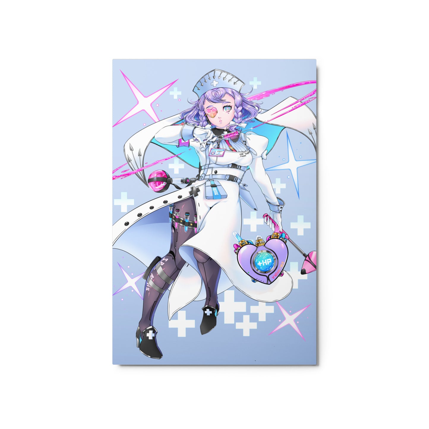 Amy Heart Metal print