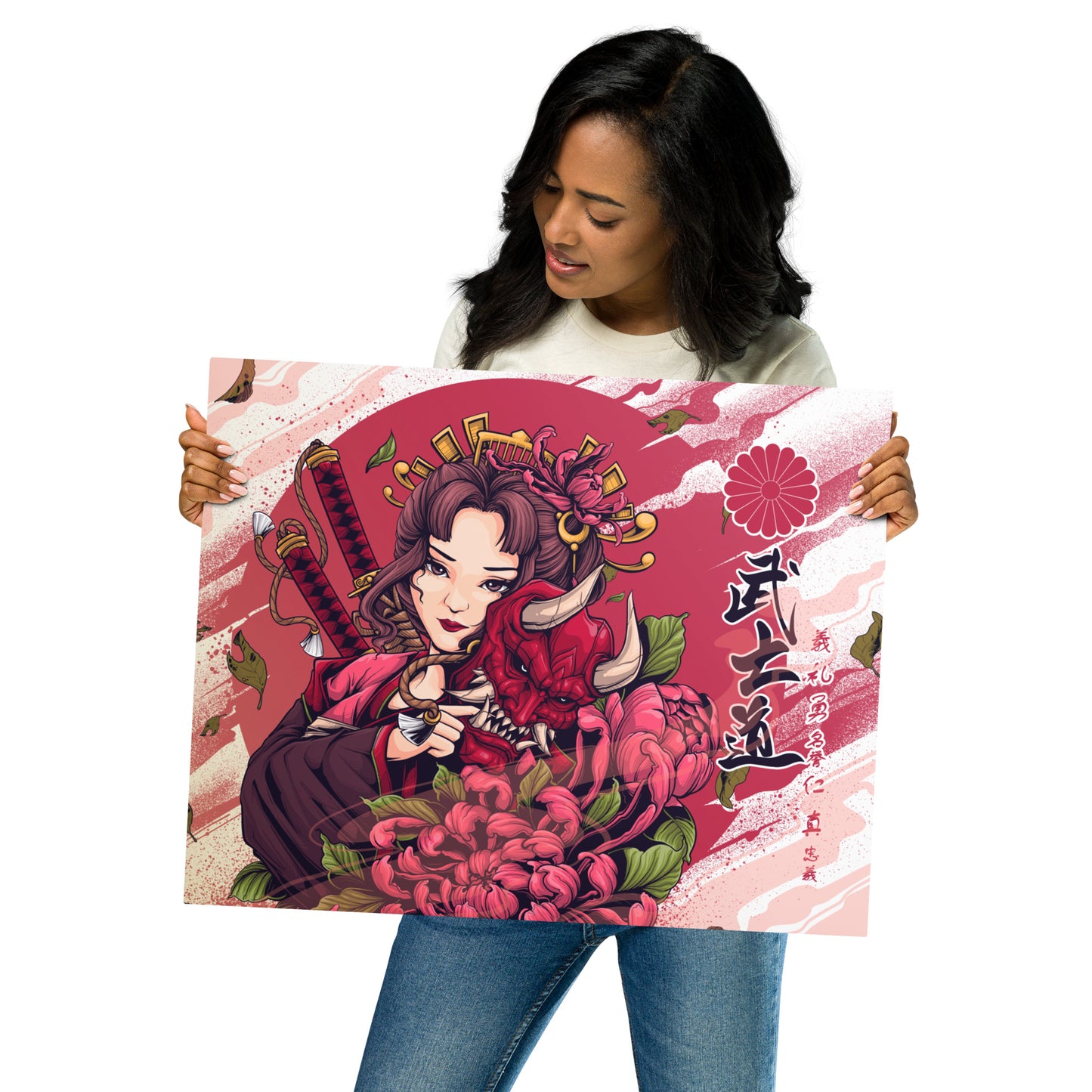 Geisha Metal prints