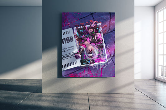 Cyber Demon canvas Print